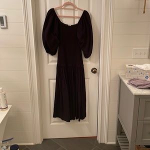 Rhode Resort Puff Sleeve Black Dress. Very good condition, only worn once